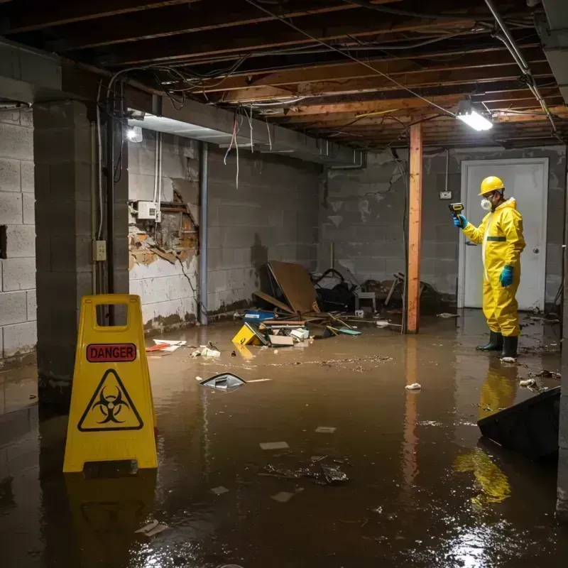 Flooded Basement Electrical Hazard in Billington Heights, NY Property